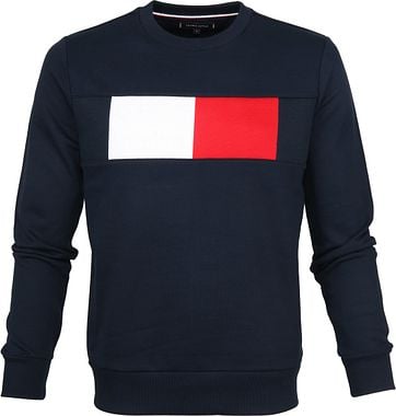 Tommy Hilfiger Pullover Flag Navy tommy hilfiger kopen in de aanbieding Tommy Hilfiger Pullover Flag Navy tommy hilfiger kopen in de aanbieding