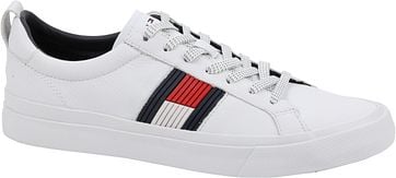 Tommy Hilfiger Schoen Flag Detail Leather Wit tommy hilfiger kopen in de aanbieding Tommy Hilfiger Schoen Flag Detail Leather Wit tommy hilfiger kopen in de aanbieding