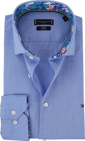 Tommy Hilfiger Shirt Blue Dobby