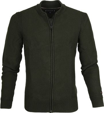 Tommy Hilfiger Strickjacke Textured Green