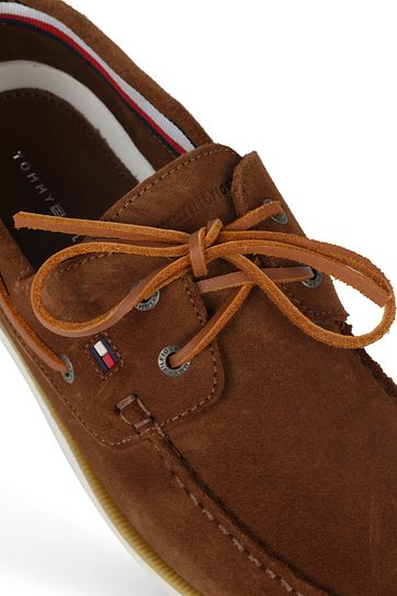 Tommy Hilfiger Suede Bootschoen Bruin