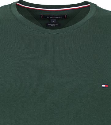 Tommy Hilfiger T Shirt Stretch Dark Green