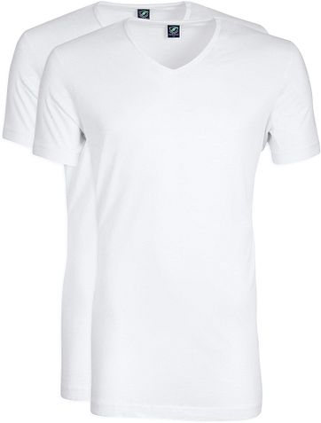 V hals 2-Pack Bamboe T-Shirt