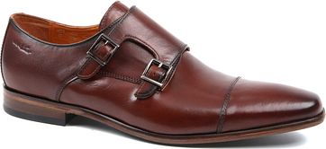 Van Lier Dress Shoes Cognac Double Monkstrap