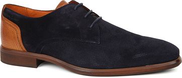 Van Lier Herren Berlin Schuh Wildleder Dunkelblau