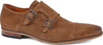 Van Lier Schoen Double Monkstrap Cognac