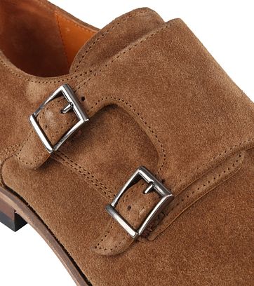 Van Lier Schoen Double Monkstrap Cognac