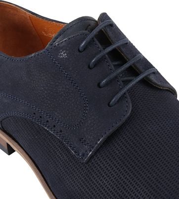 Van Lier Schoen Leer Donkerblauw