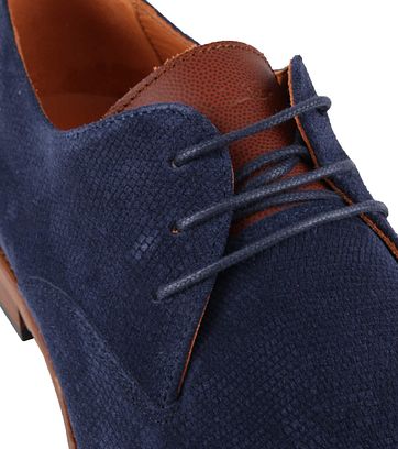 Van Lier Schoen Suède Donkerblauw