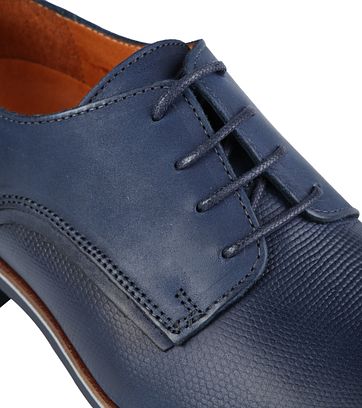 Van Lier Schuh Dunkelblau Leder
