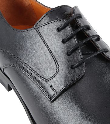 Van Lier Schuh Schwarz Leder