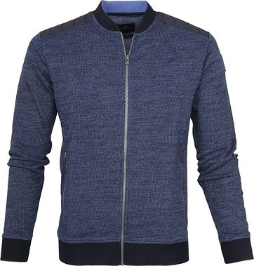 Vanguard Bomber Reißverschluss Multigrain Navy