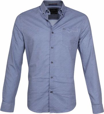 Vanguard Casual Overhemd Print Navy
