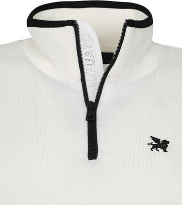 Vanguard Half Zip Pullover White