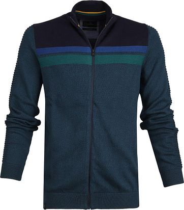 Vanguard Mouline Zip Jacke Dunkelgrün