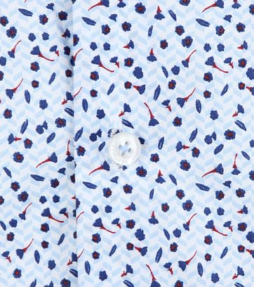 Vanguard Print Shirt Flowers Blue