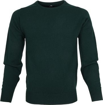 William Lockie Lambswool Mos Groen