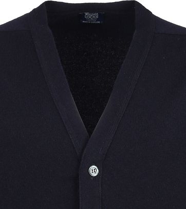 William Lockie Lamswol Vest Navy