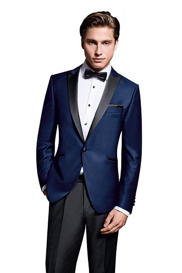 Wilvorst Smokingjas Donkerblauw Revers