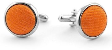 Zijde Manchetknoop Oranje F01