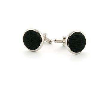 Suitable Zijde Manchetknoop Zwart F08 suitable kopen in de aanbieding Suitable Zijde Manchetknoop Zwart F08 suitable kopen in de aanbieding